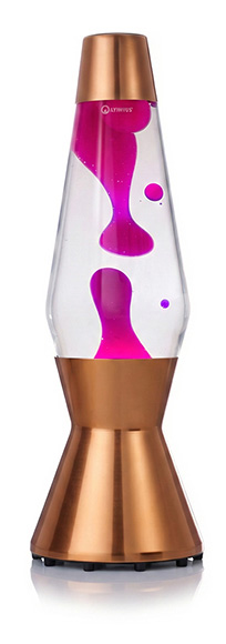 Varinė lavos lempa Mathmos Astro su rožine lava