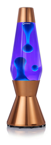 Varinė lavos lempa Mathmos Astro su mėlyna lava