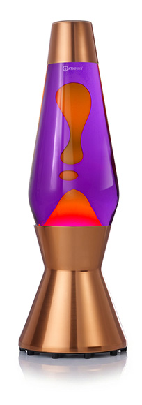 Varinė lavos lempa Mathmos Astro su oranžine lava